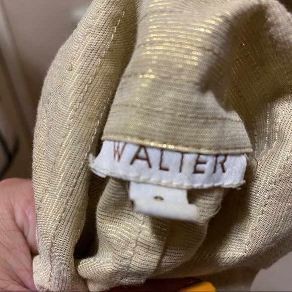 Walter Gold Thread Beautiful Light Midi Dress - Picture 12 of 14